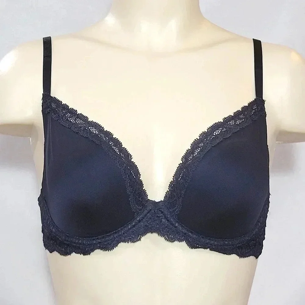 38DD Paramour 135008 Vivien Plunge Contour UW Bra‎ Black NWT